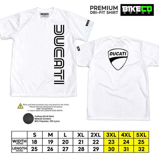 Ducati Side Print | Premium Riding Dri-Fit Shirt - BIKECO APPARELS