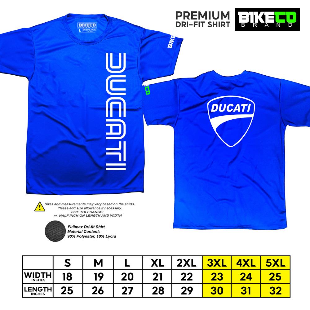 Ducati Side Print | Premium Riding Dri-Fit Shirt - BIKECO APPARELS
