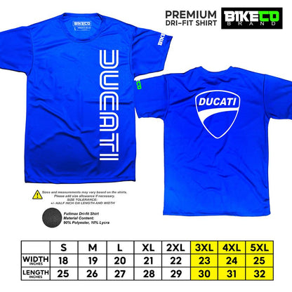 Ducati Side Print | Premium Riding Dri-Fit Shirt - BIKECO APPARELS