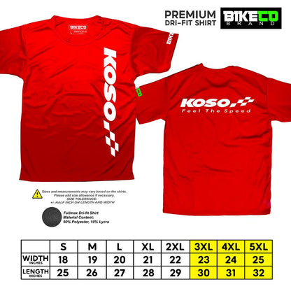 Koso Side Print | Premium Riding Dri-Fit Shirt - BIKECO APPARELS