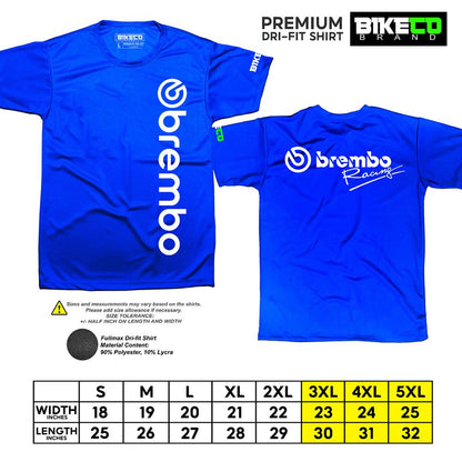 Brembo Side Print | Premium Riding Dri-Fit Shirt - BIKECO APPARELS