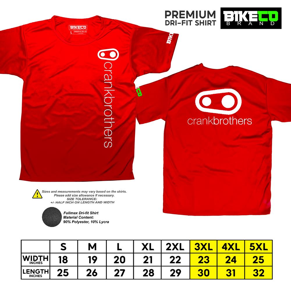 Crank Brothers Side Print | Premium Cycling Dri-Fit Shirt - BIKECO APPARELS