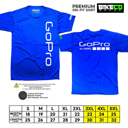 Go Pro Side Print | Premium Cycling Dri-Fit Shirt