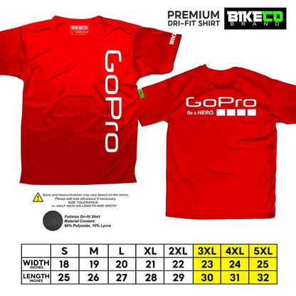 Go Pro Side Print | Premium Cycling Dri-Fit Shirt