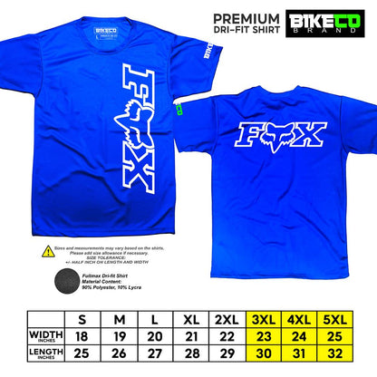 FOX Side Print | Premium Cycling Dri-Fit Shirt - BIKECO APPARELS