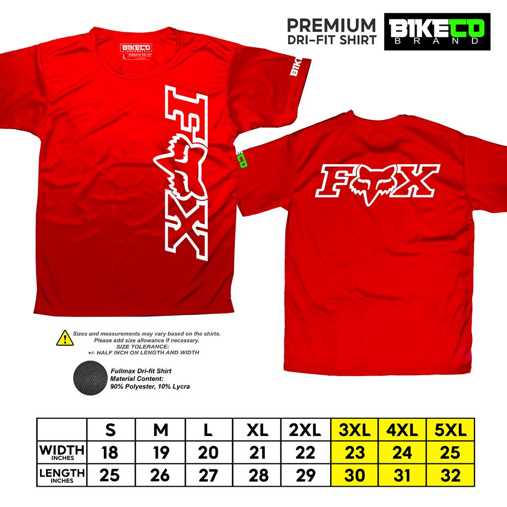 FOX Side Print | Premium Cycling Dri-Fit Shirt - BIKECO APPARELS