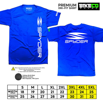 Spyder Side Print | Premium Riding Dri-Fit Shirt - BIKECO APPARELS