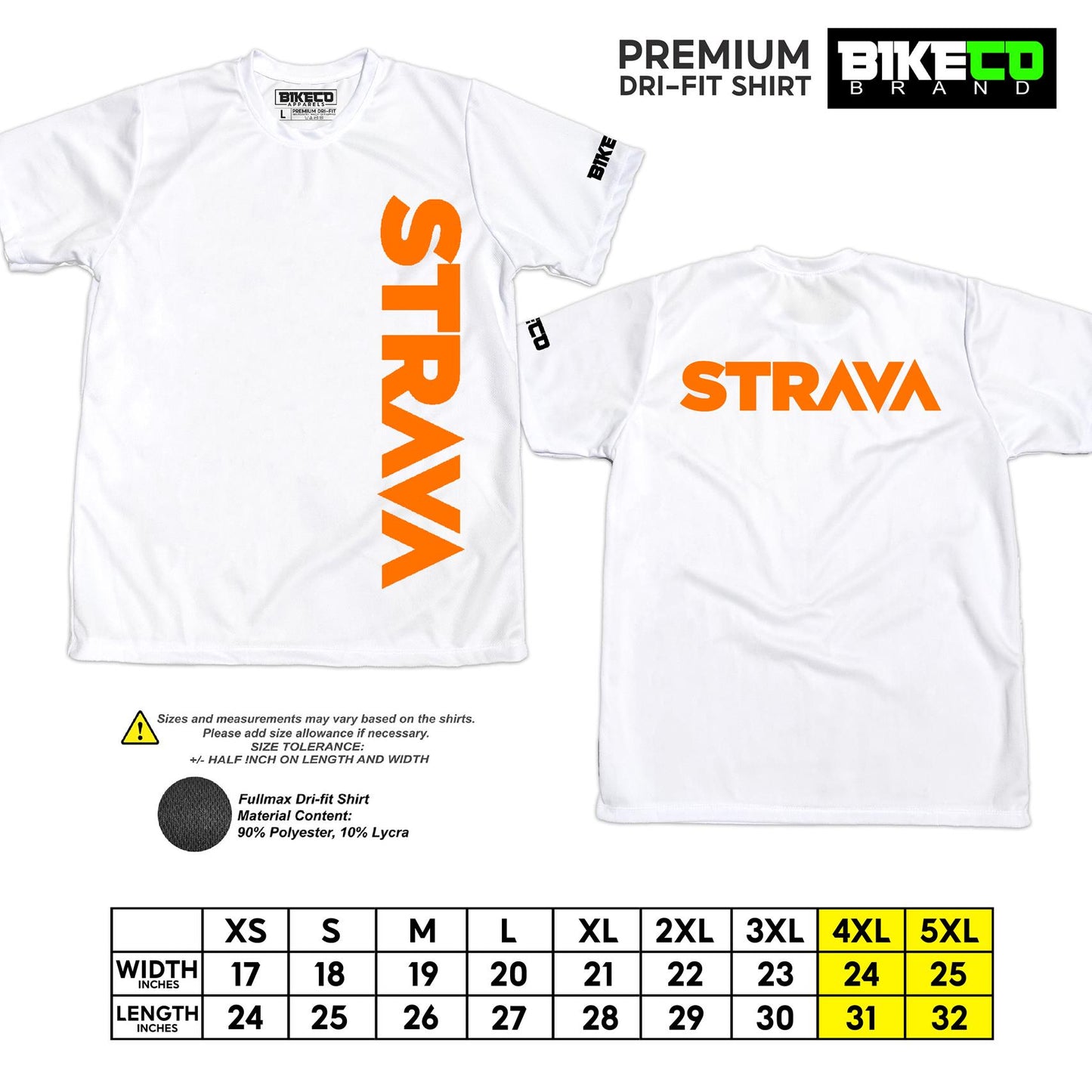 Strava Side Print | Premium Cycling Dri-Fit Shirt - BIKECO APPARELS